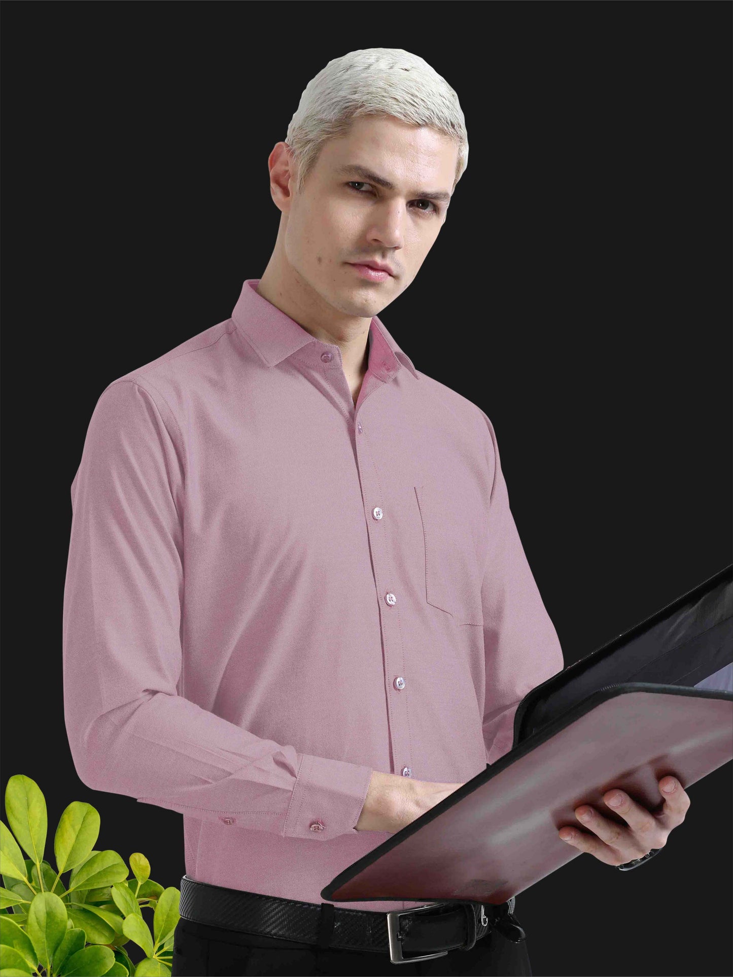 Pink Premium Oxford Office Formals