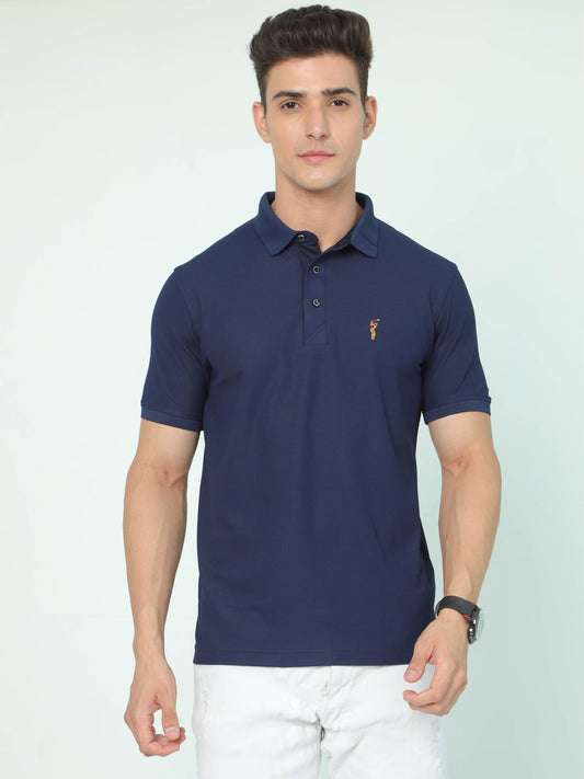 Navy Blue Premium Golf Polo T-Shirt