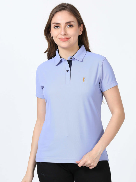 Light Purple Women's Premium Golf Polo T-Shirt