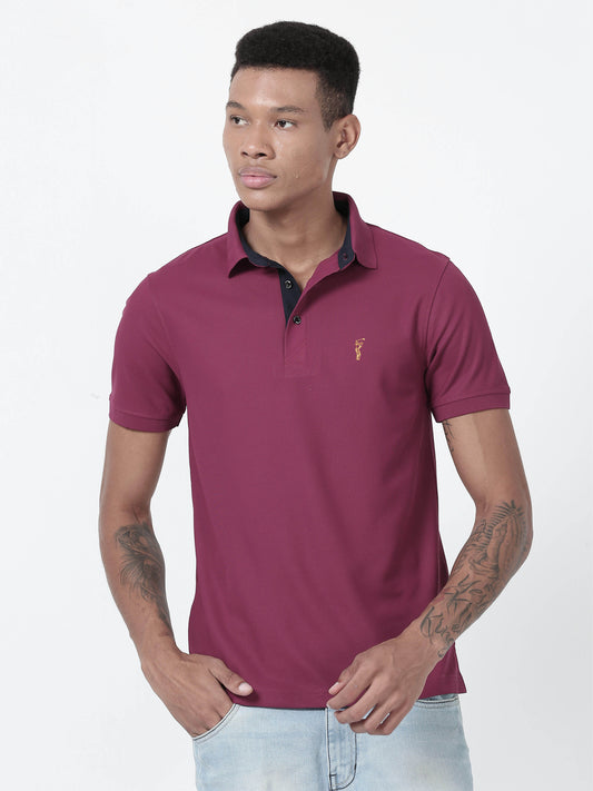 Magenta Premium Golf Polo T-Shirt