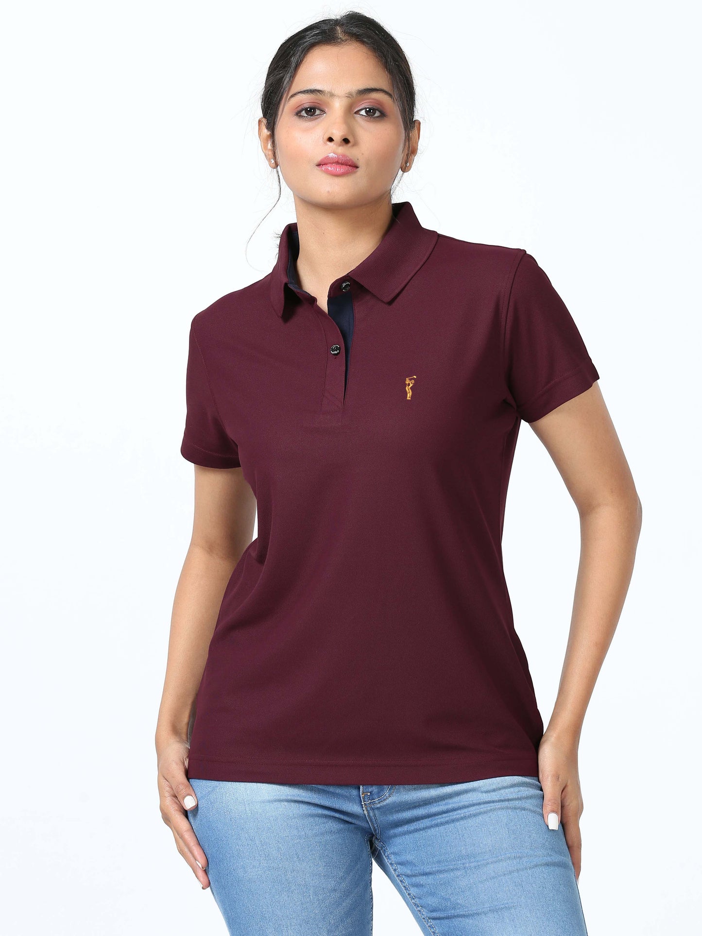 Wine Women's Premium Golf Polo T-Shirt