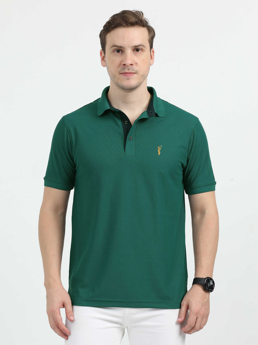 Teal Green Premium Golf Polo T-Shirt