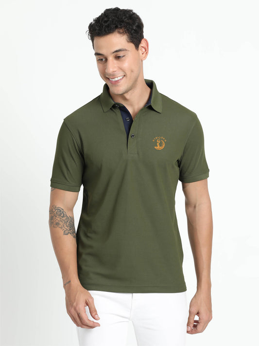 Olive Green Golf Polo T-Shirt