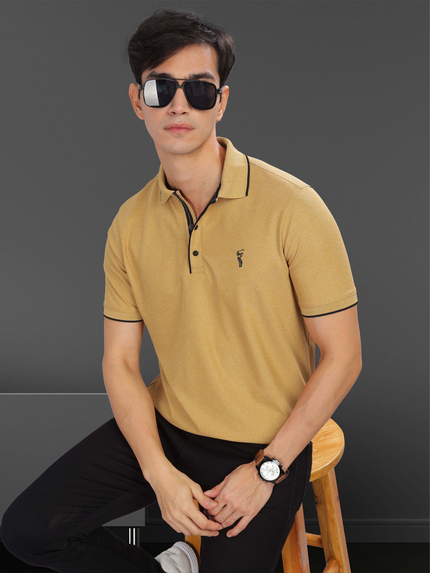 Honey Gold Tipping Polo Shirt