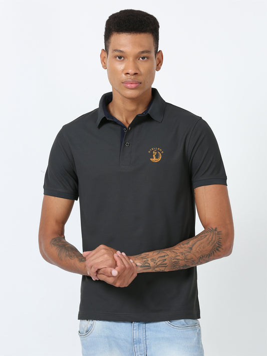 Dark Grey Golf Polo T-Shirt