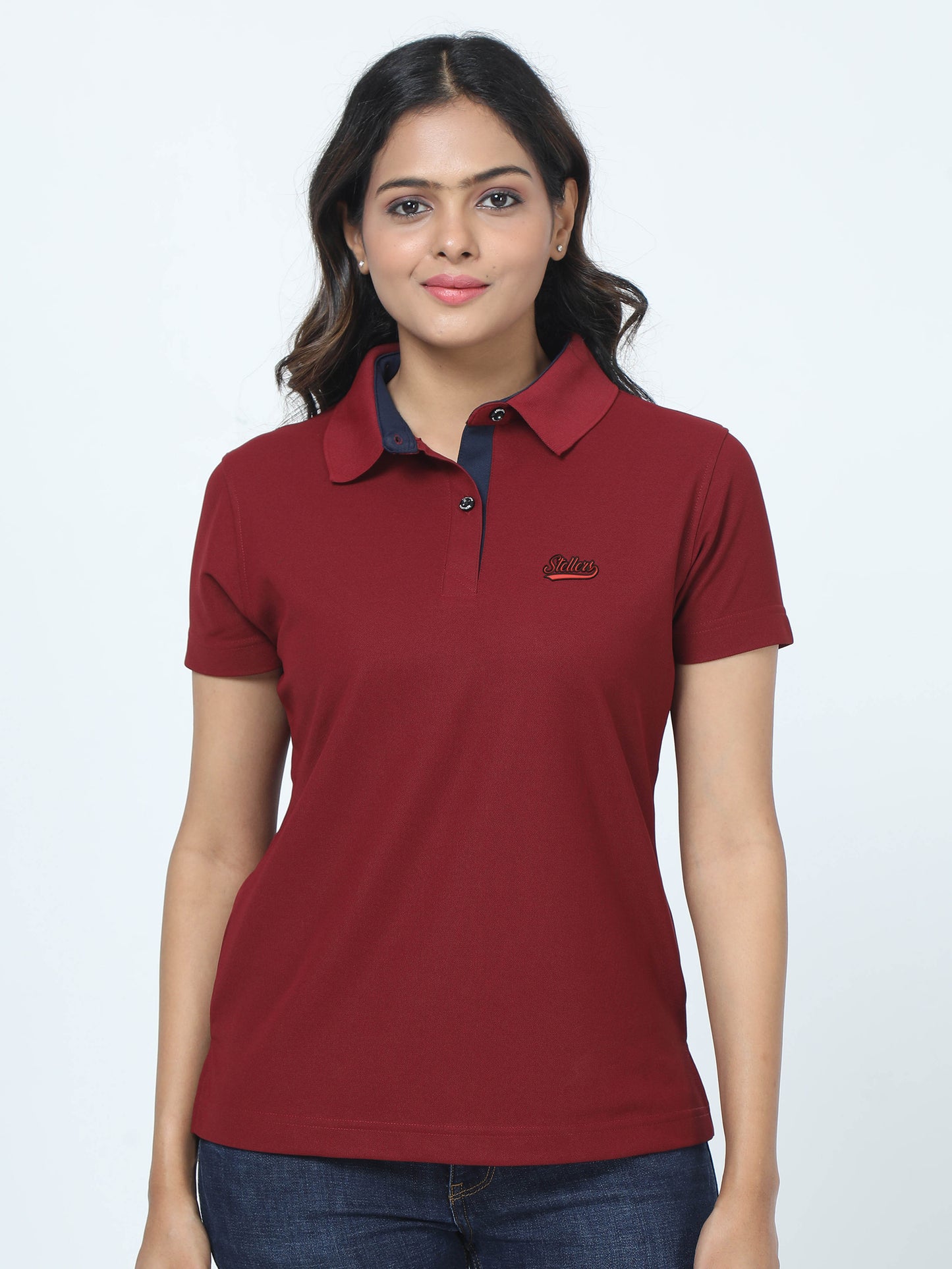 Maroon Women's Signature Golf Polo T-Shirts