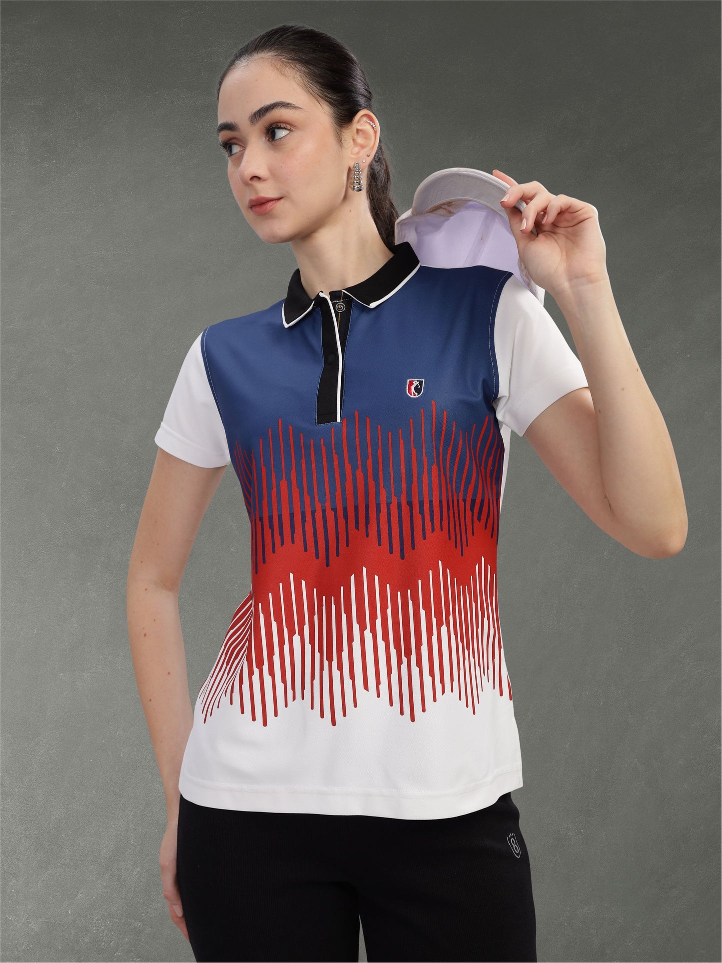 Multi Color Women Active Wear Polos