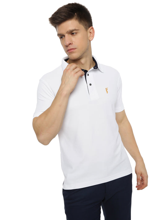 White Premium Golf Polo T-Shirt