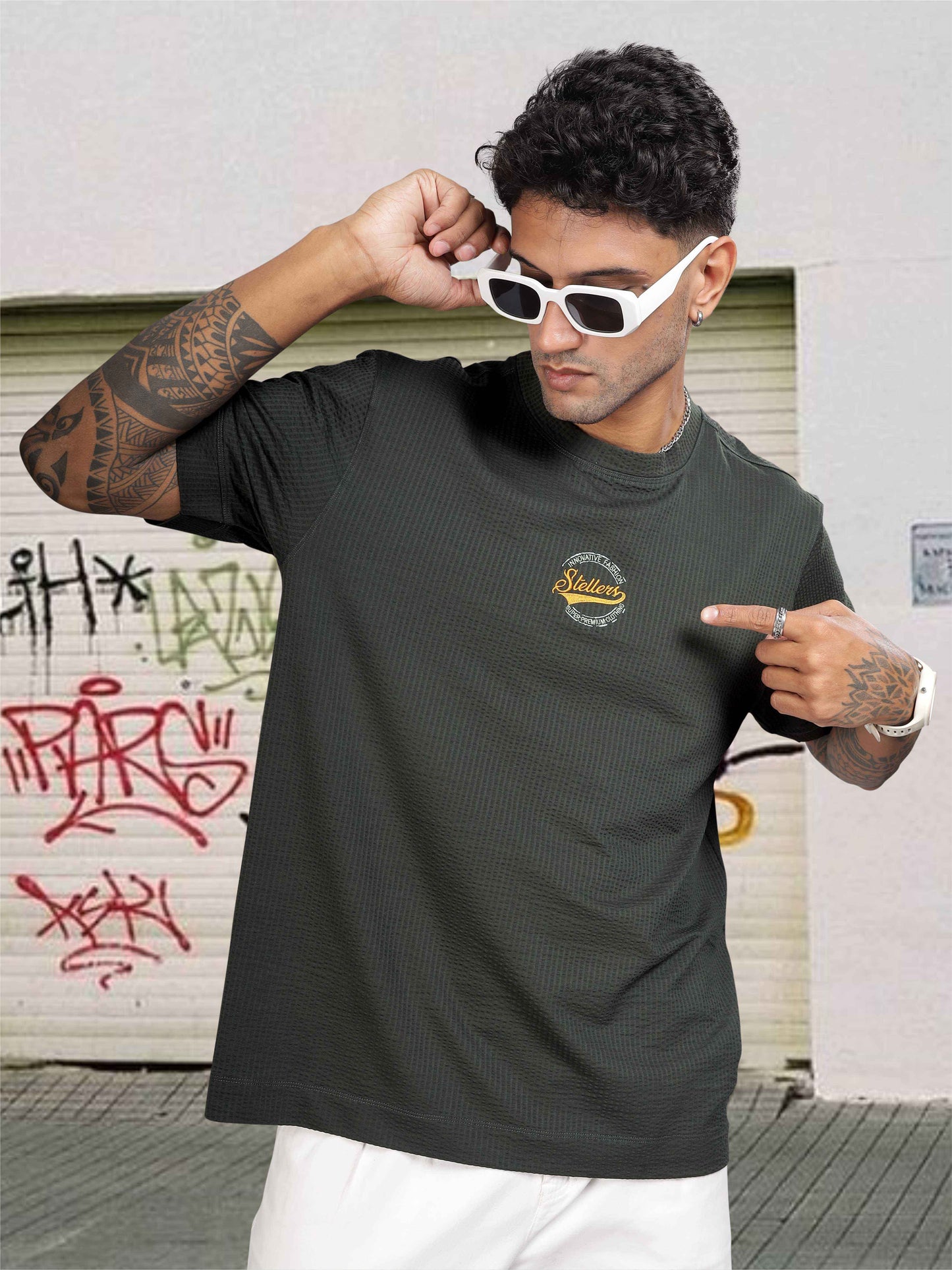 Dark Grey Men's Oversize T-Shirt