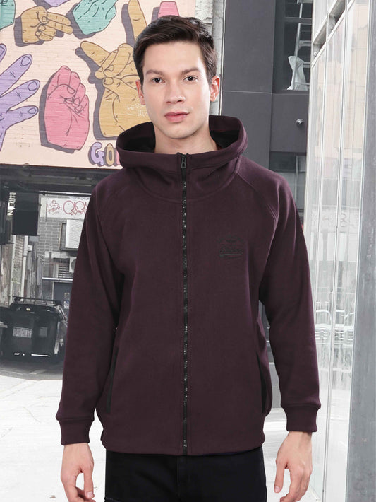 Wine Men's Zipper Hoodie