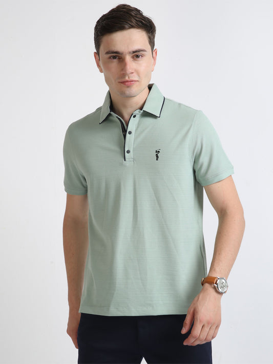 Sea green Premium Polo T-Shirt - Pique Crush