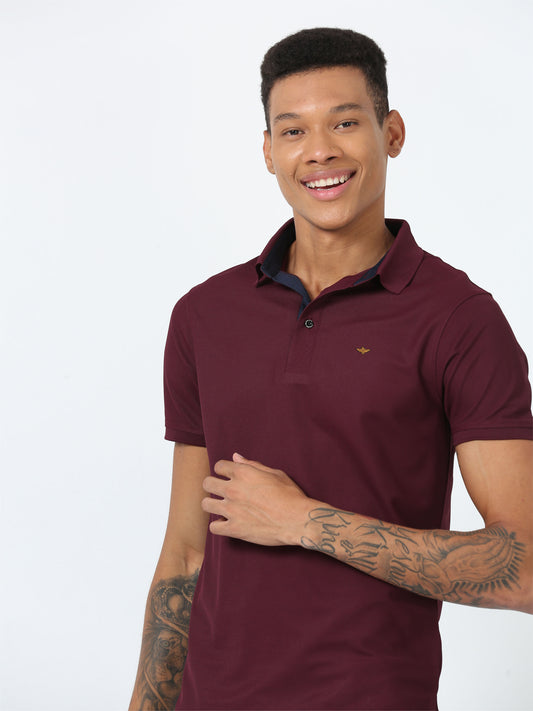 Wine Premium Polo T-Shirt