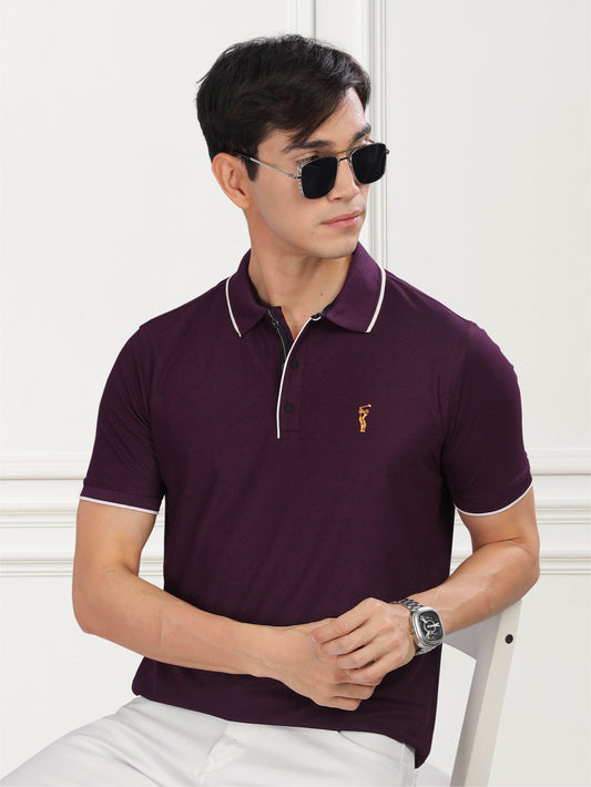 Raspberry Tipping Polo Shirt