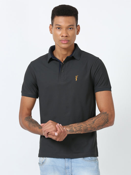 Dark Grey Premium Golf Polo T-Shirt