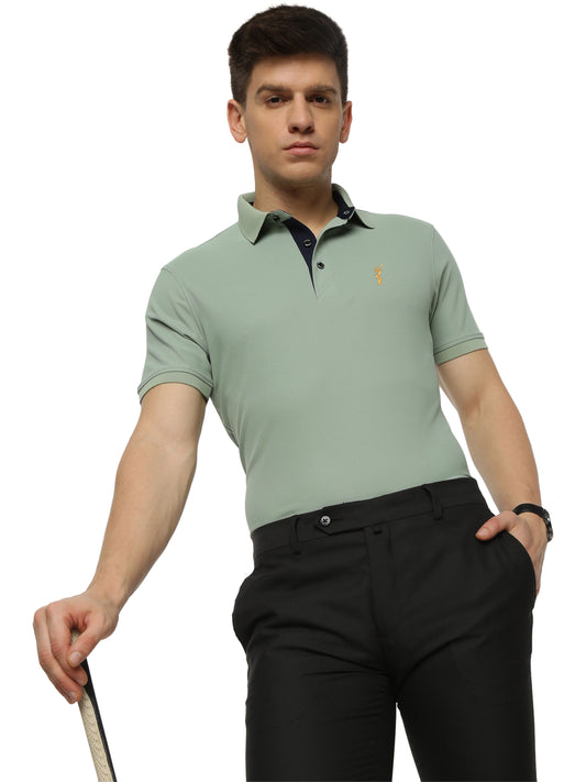 Misty Green Premium Golf Polo T-Shirt