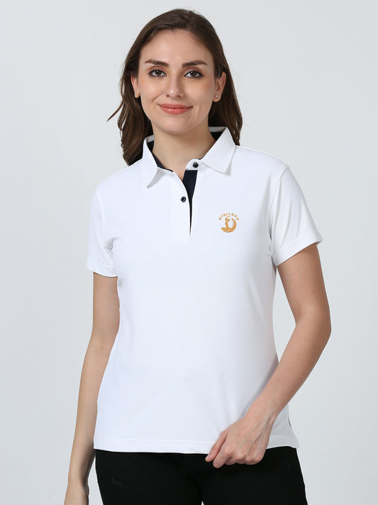 White Women's Golf Polo T-Shirts