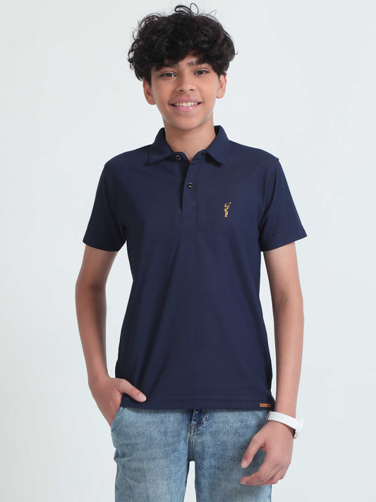 Navy Blue Premium Golf Polo T-Shirt