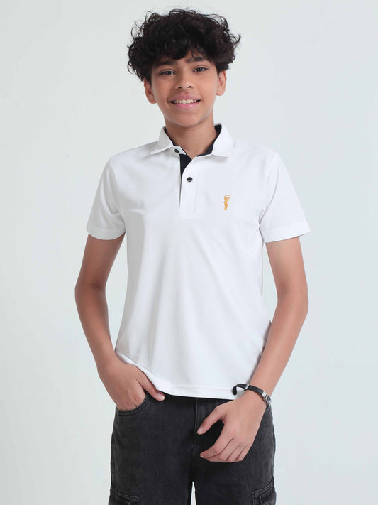 White Premium Golf Polo T-Shirt