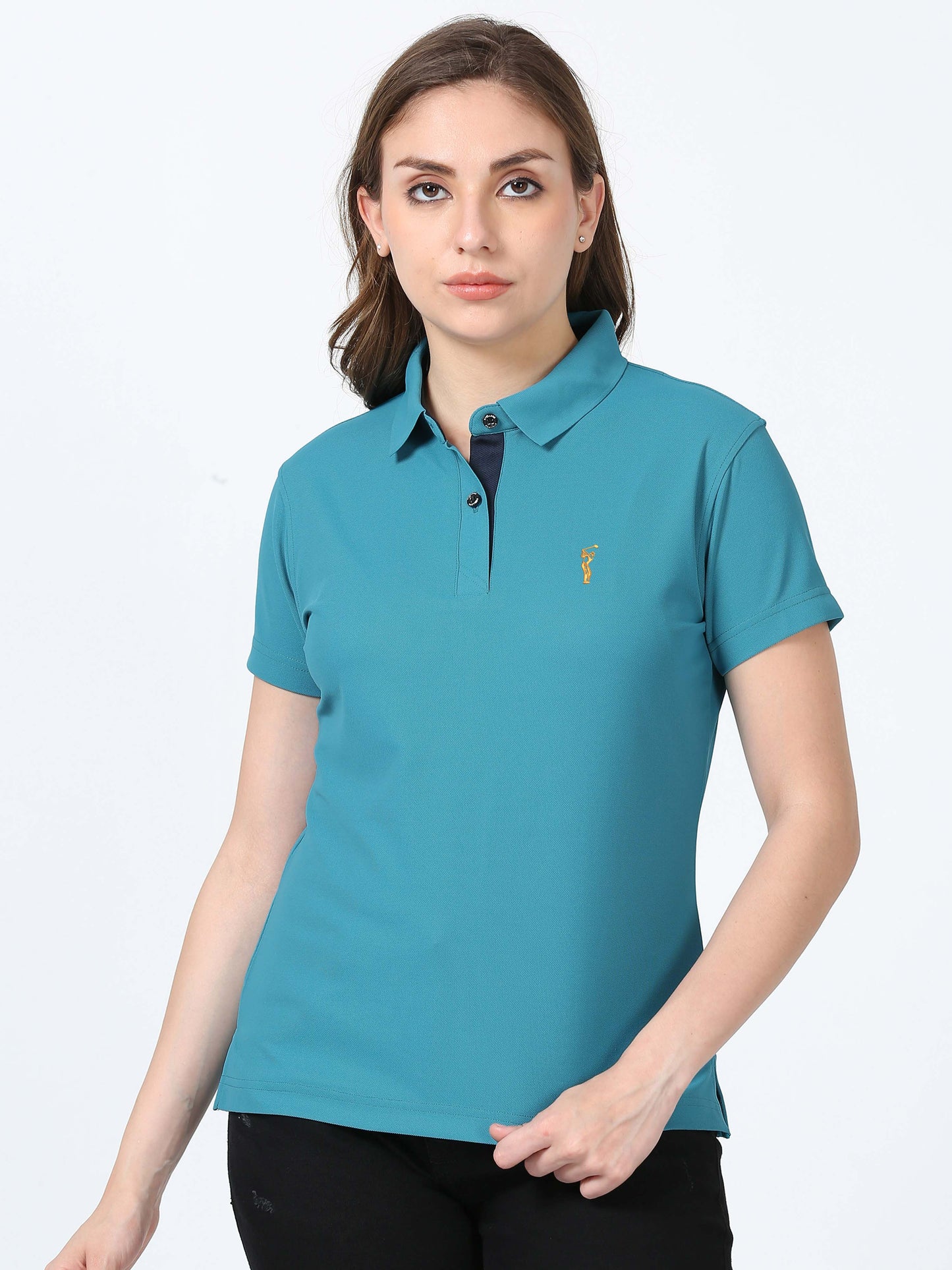 Jade Green Women's Premium Golf Polo T-Shirt