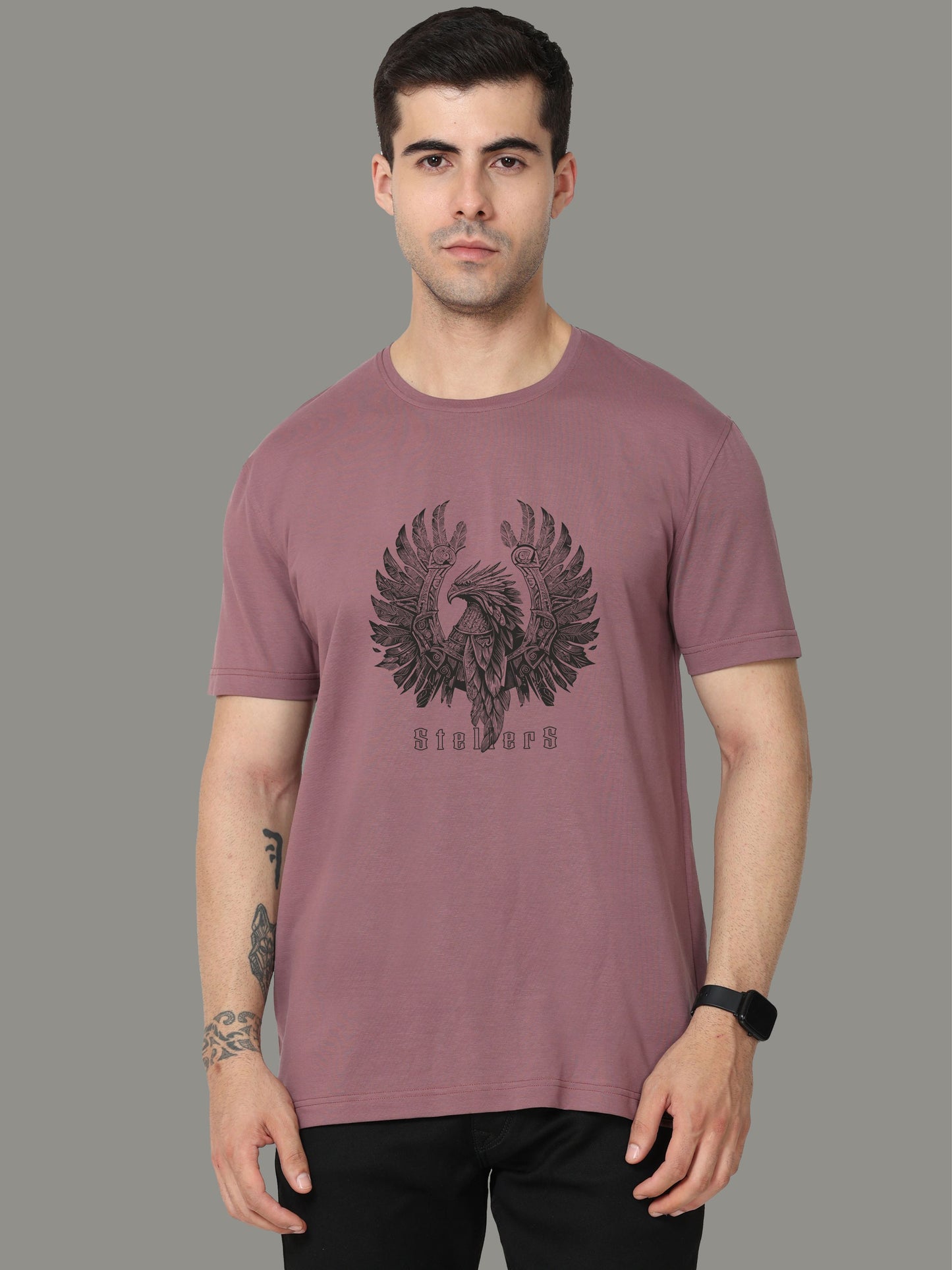 Grape Crew Neck T-Shirts Warrior