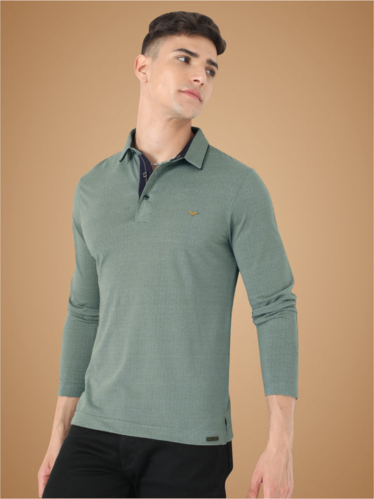 Pista Green Dropman Classic Polo T-Shirt Full Sleeve