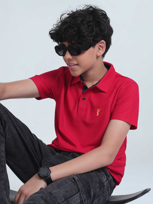 Red Premium Golf Polo T-Shirt