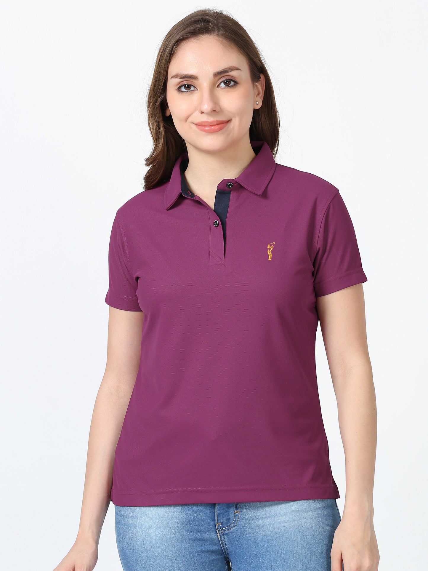 Magenta Women's Premium Golf Polo T-Shirt