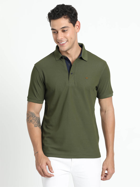 Olive Green Premium Polo T-Shirt