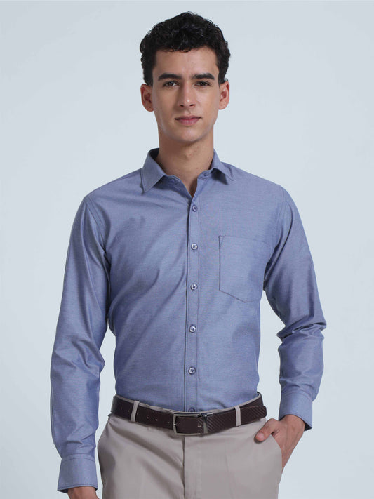 Deep Blue Premium Oxford Office Formals