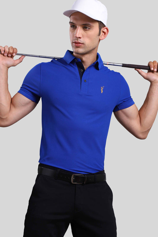 Royal Blue Premium Golf Polo T-Shirt