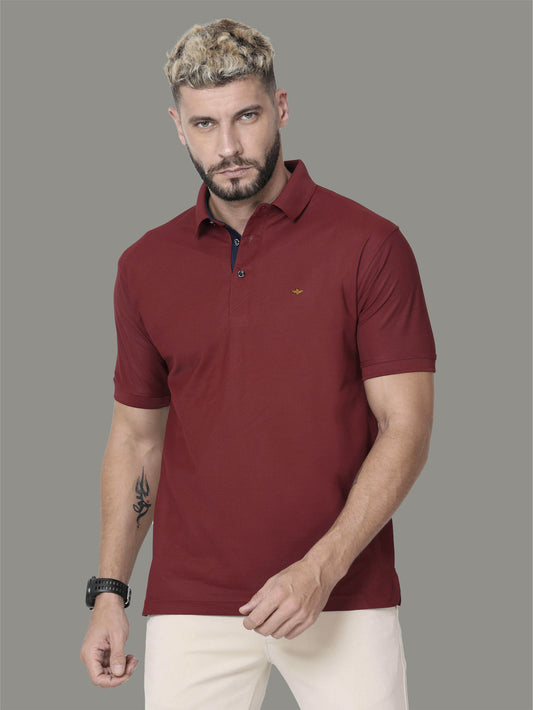 Maroon Premium Polo T-Shirt