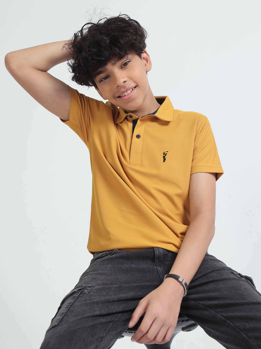 Mustard Premium Golf Polo T-Shirt