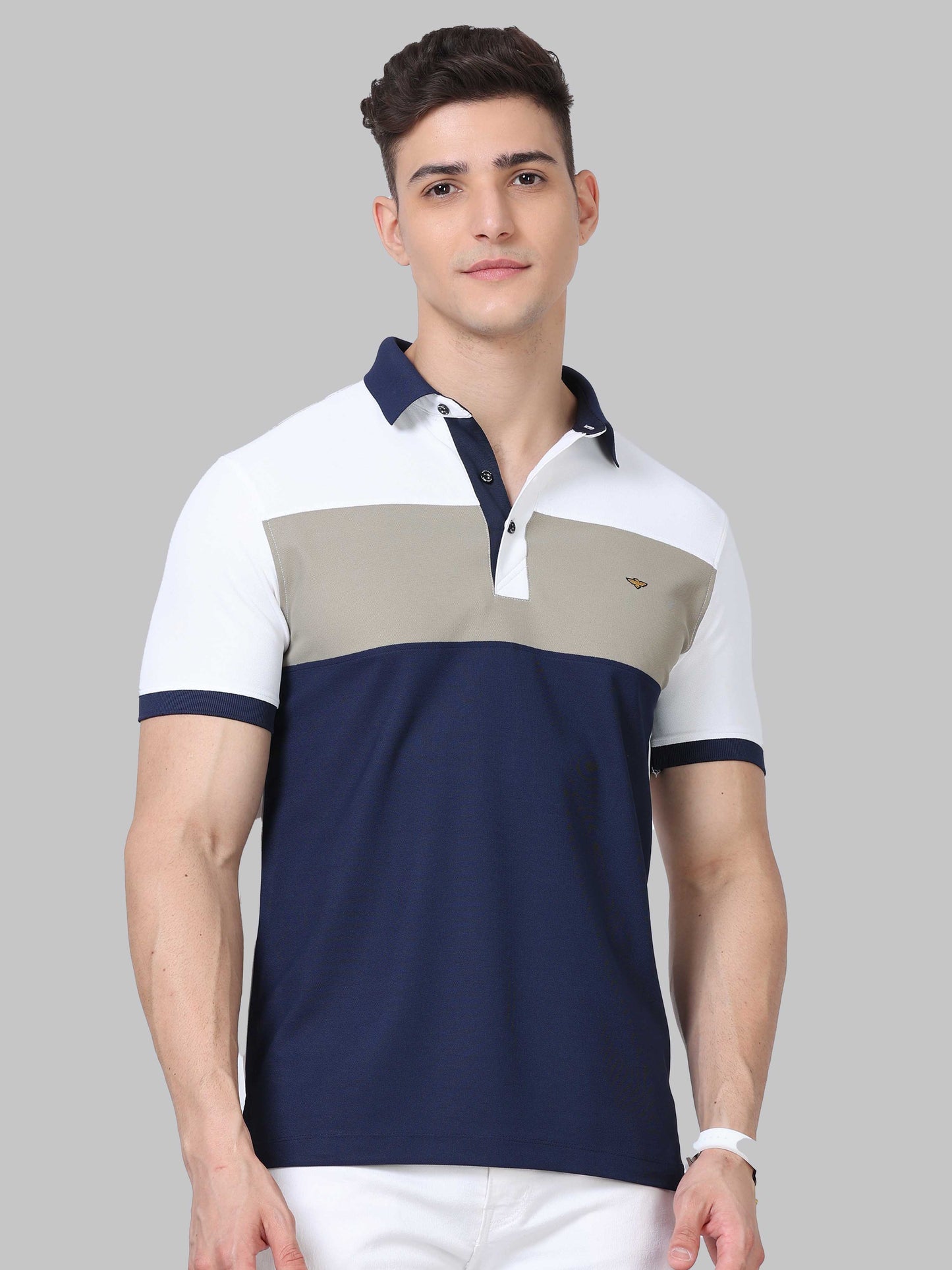 Center Panel Golf Polo T-Shirt