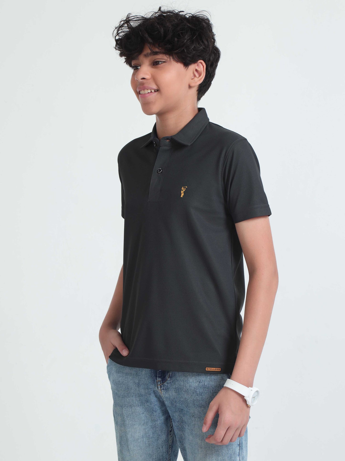 Dark Grey Premium Golf Polo T-Shirt