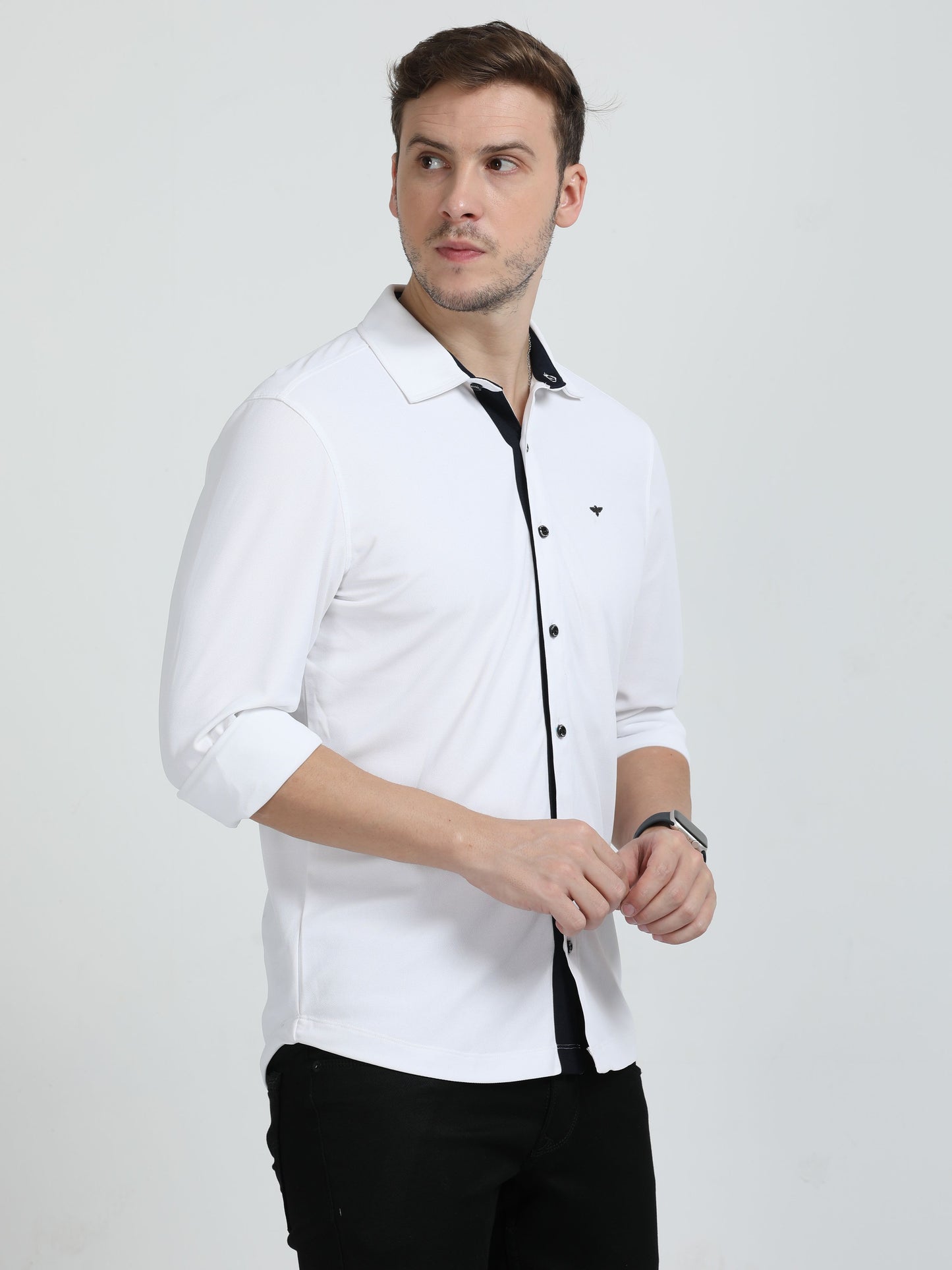 Stellers Men's Regular Fit Shirt | Fea-Shirts-White