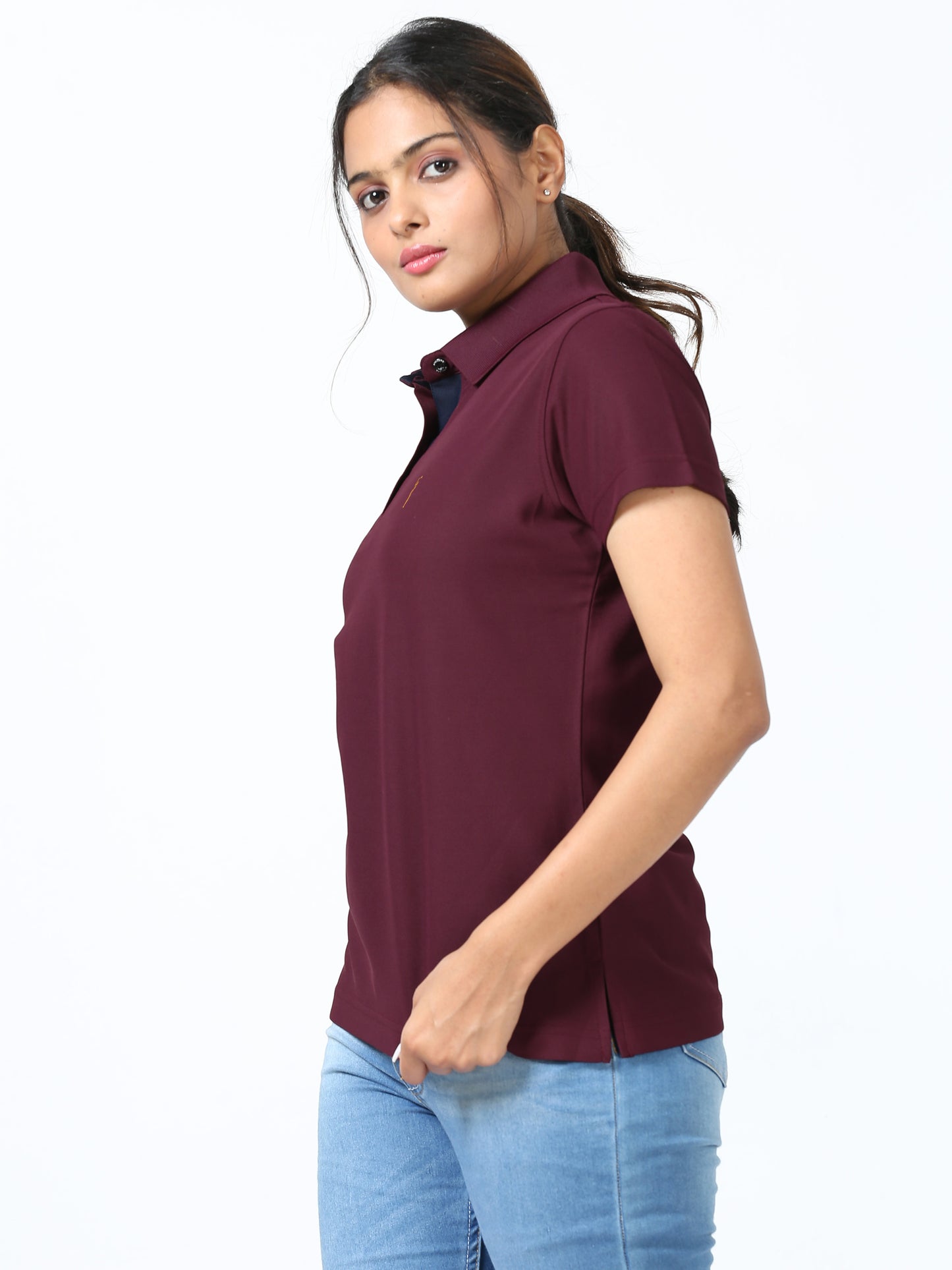 Wine Women's Premium Golf Polo T-Shirt