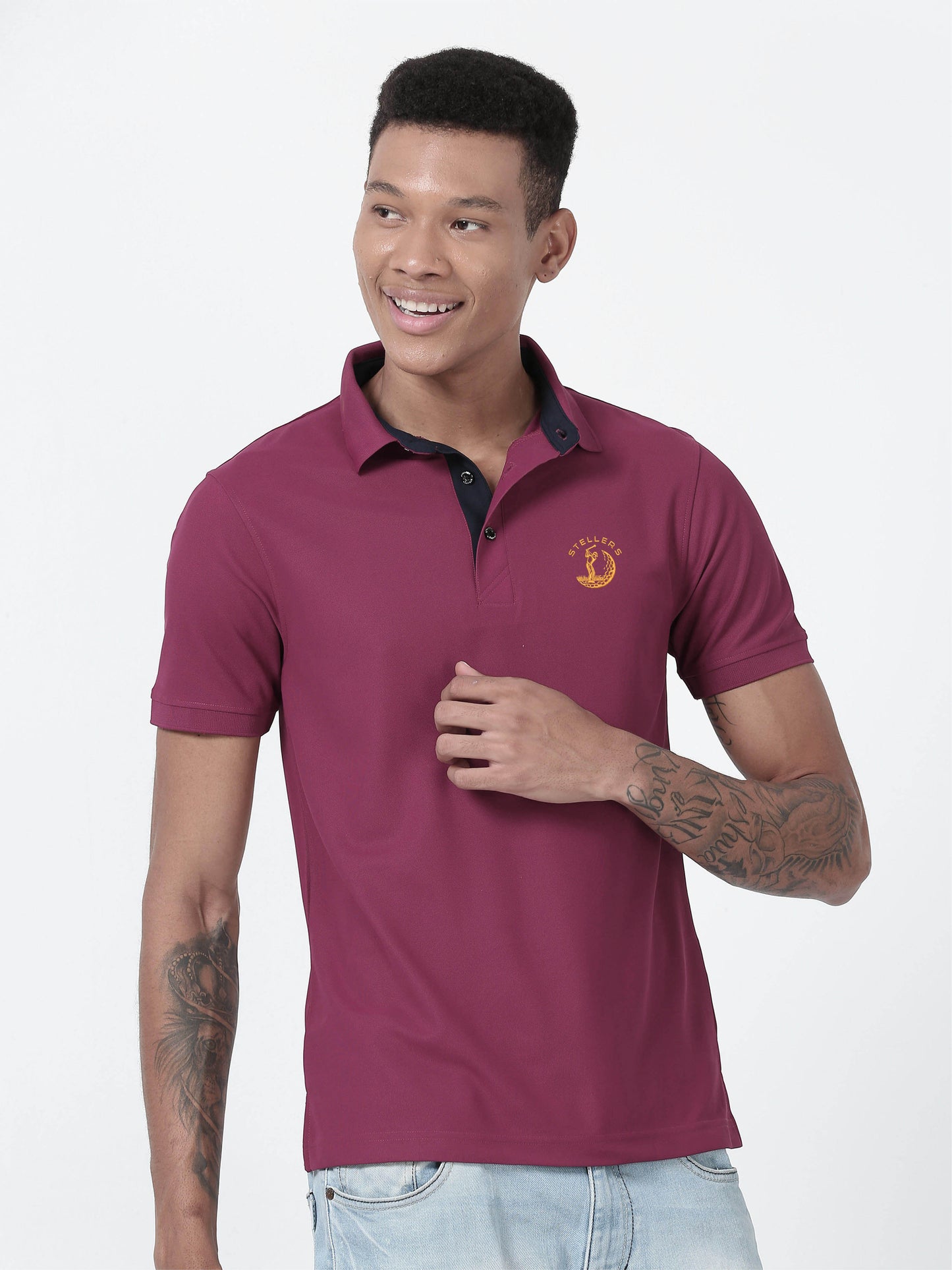 Magenta Golf Polo T-Shirt