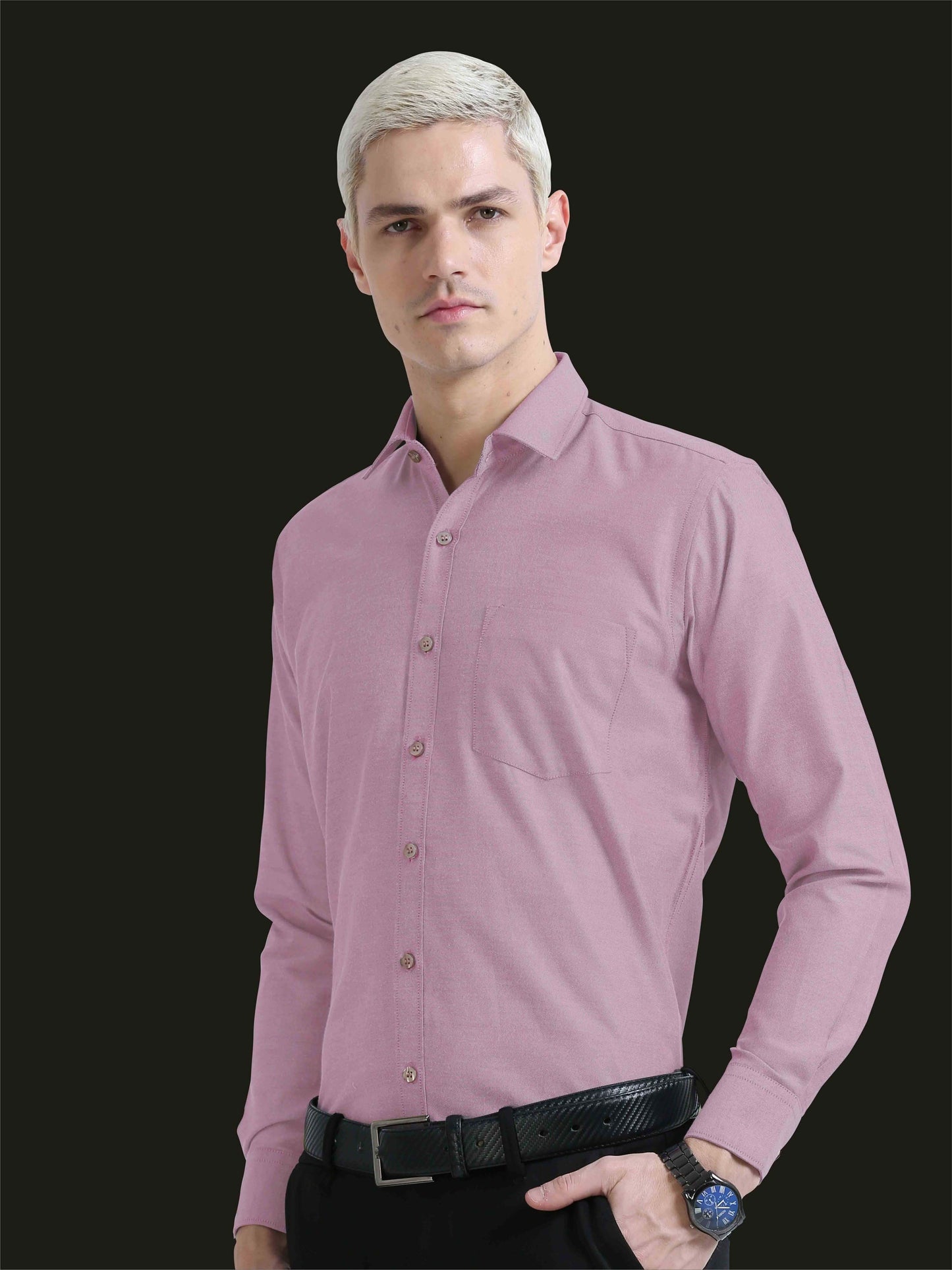 Pink Premium Oxford Office Formals