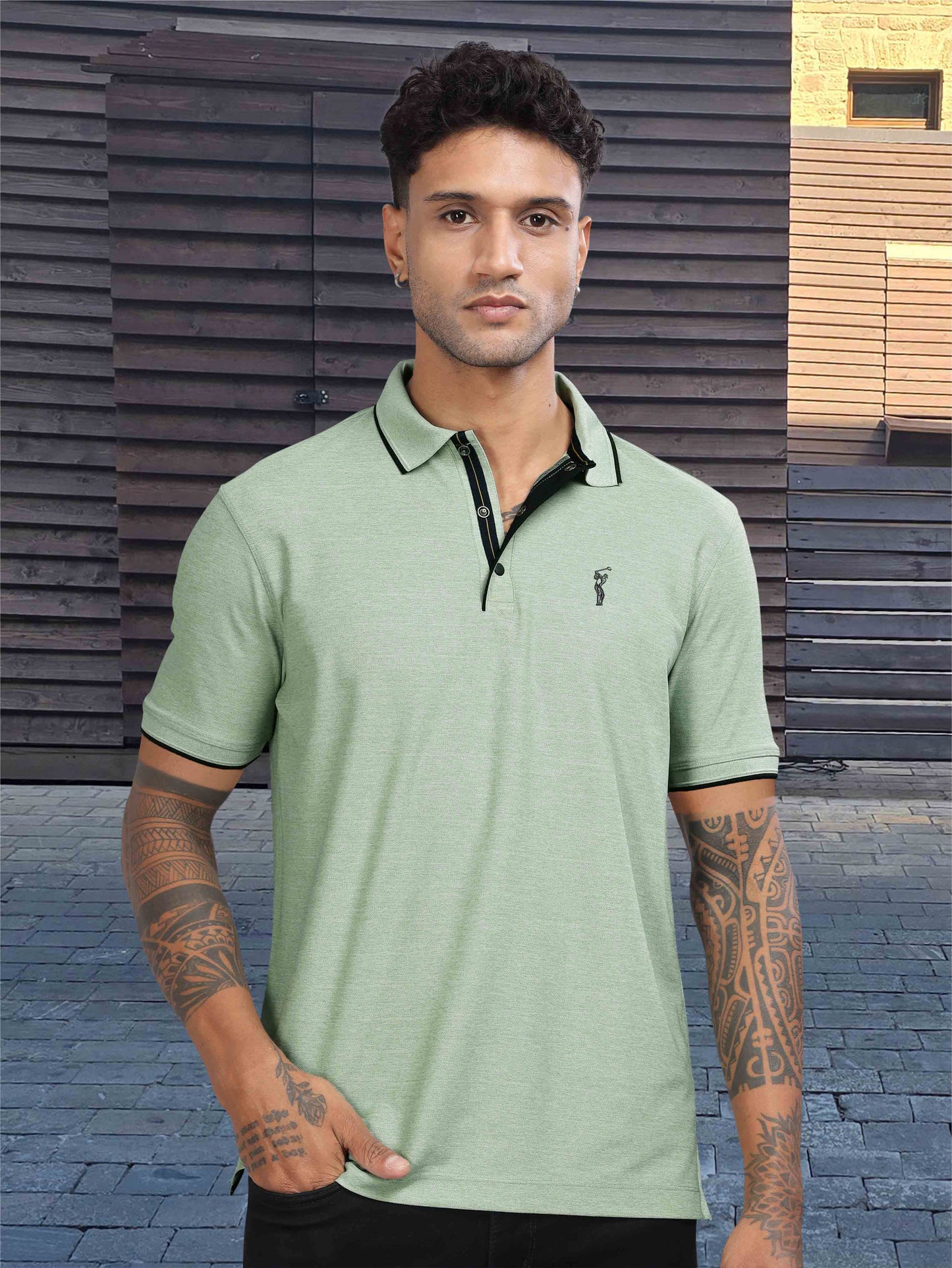 Ocean Milange Tipping Polo Shirt