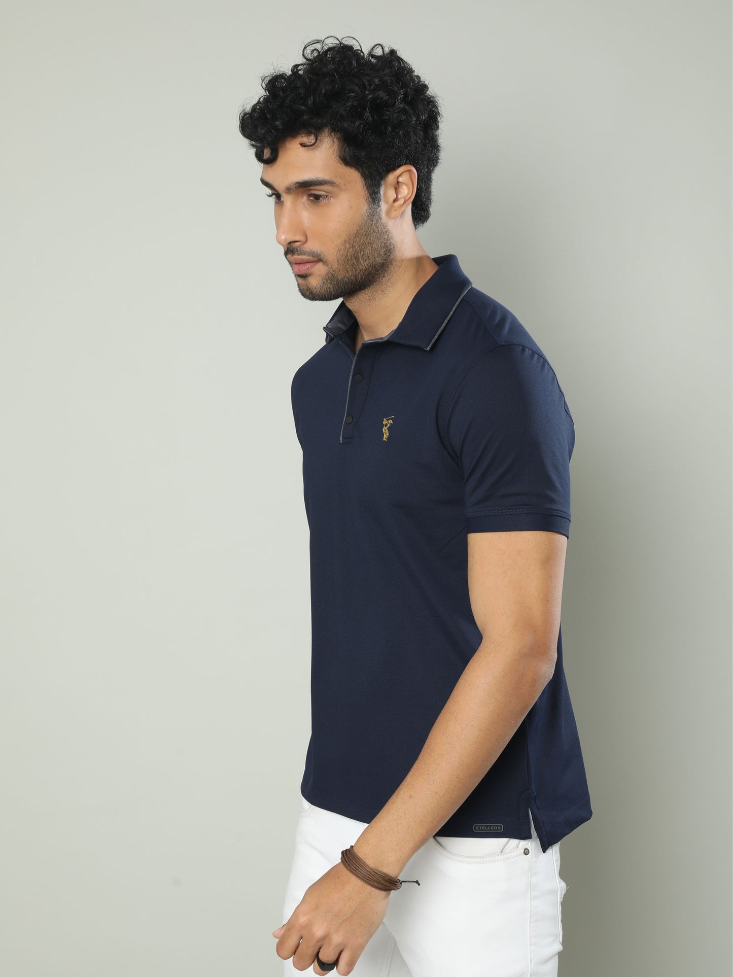 Navy Blue Premium Polo T-Shirt - SoftBerry PQ