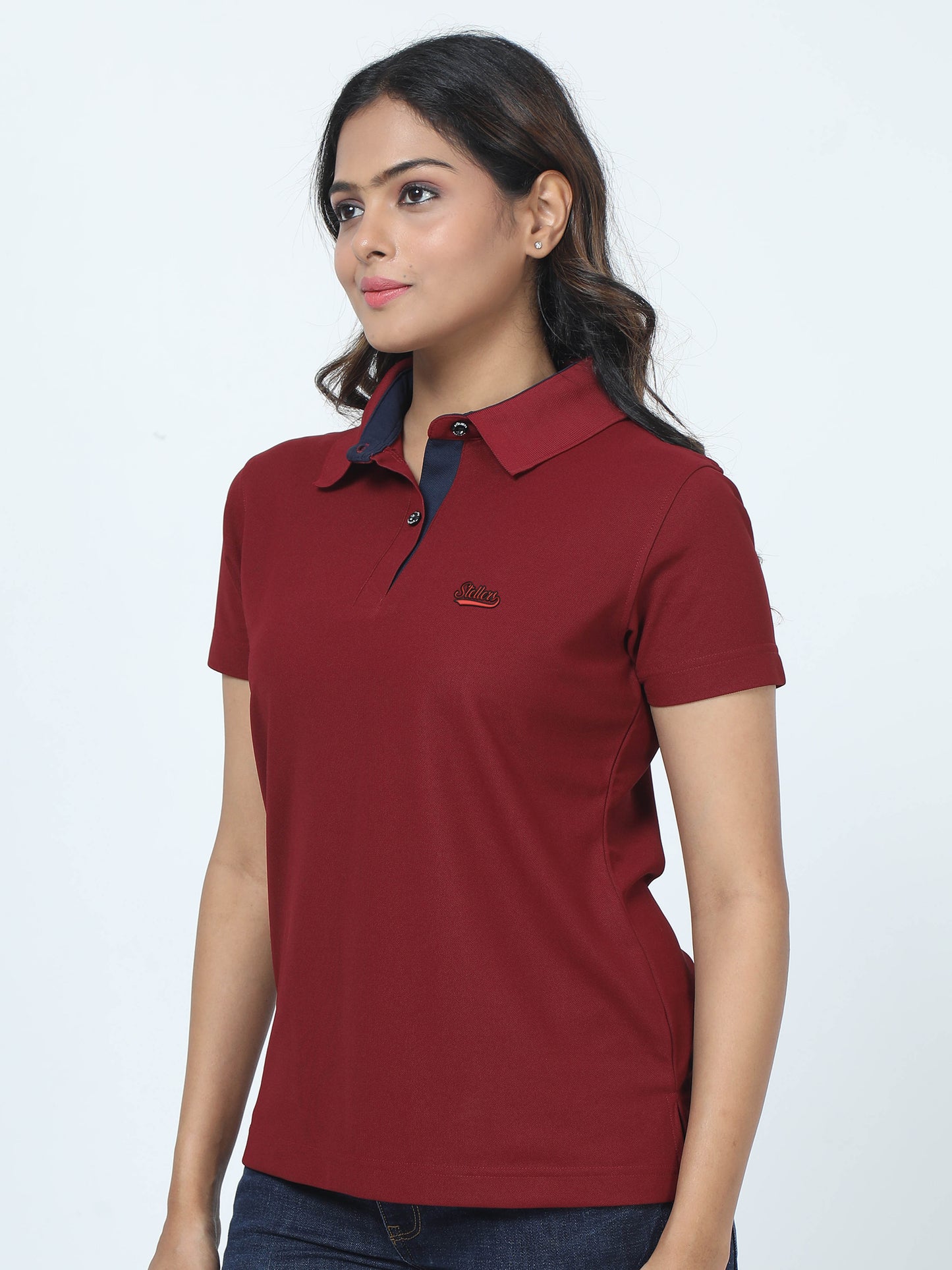 Maroon Women's Signature Golf Polo T-Shirts