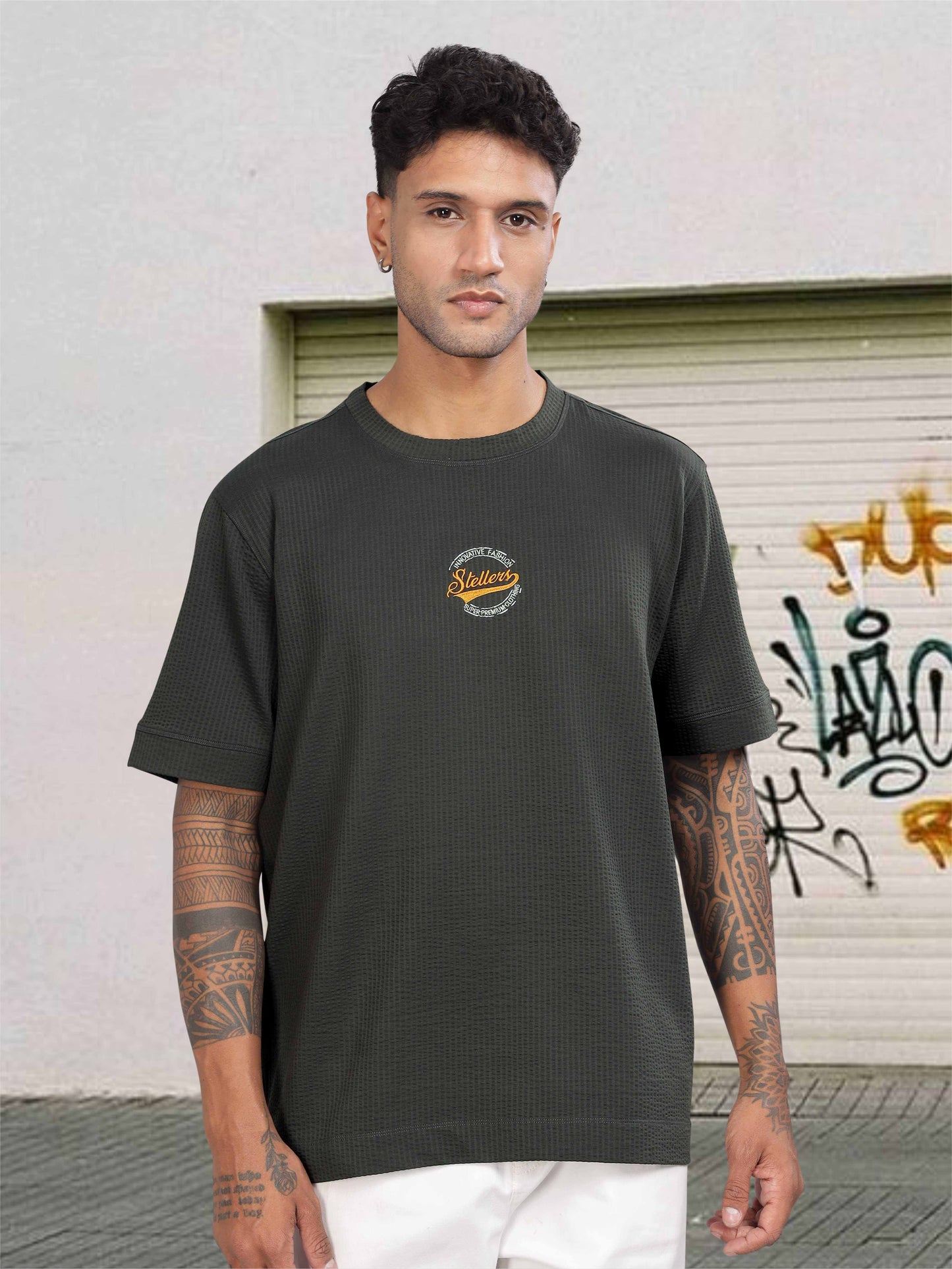 Dark Grey Men's Oversize T-Shirt