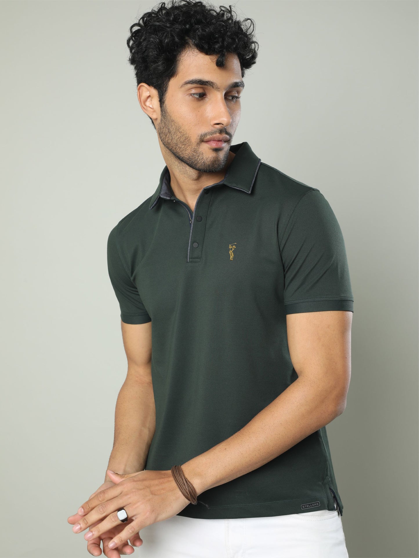 Bottle Green Premium Polo T-Shirt - SoftBerry PQ