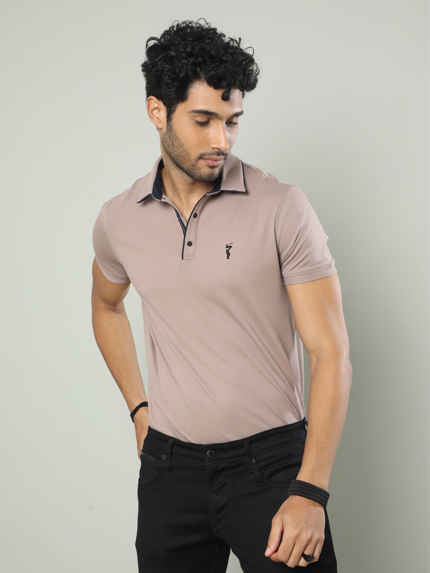 Shadow Grey Premium Polo T-Shirt - SoftBerry PQ