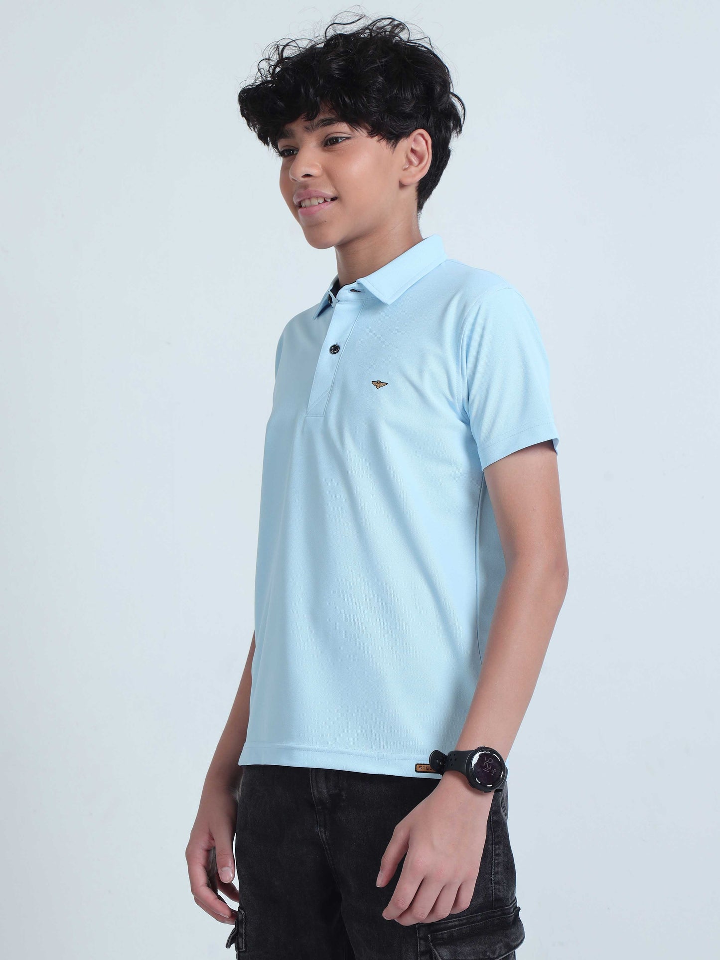 Ice Blue Premium Polo T-Shirts