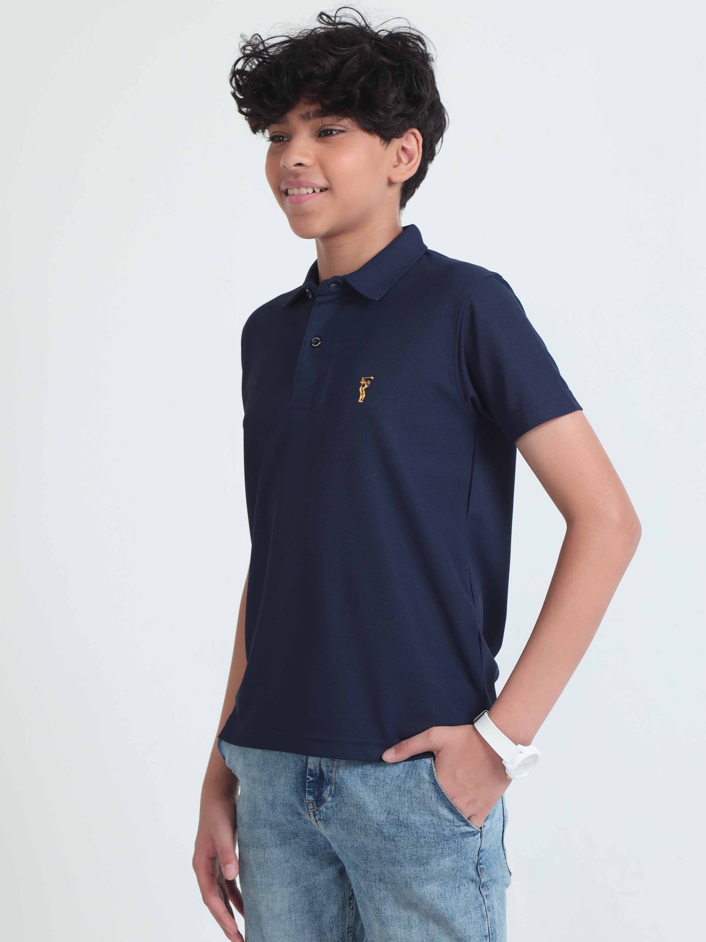 Navy Blue Premium Golf Polo T-Shirt