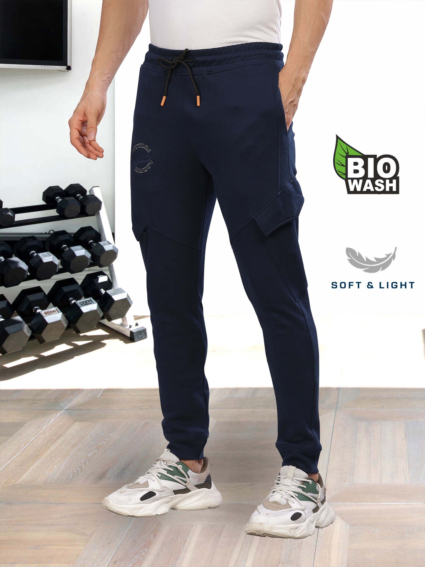 New Navy Blue Men's Track Pant