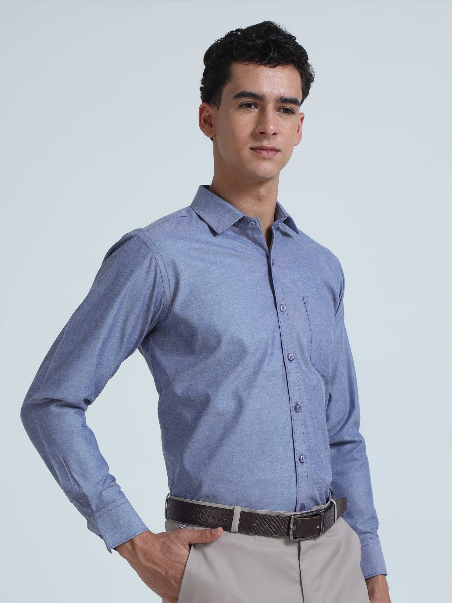 Deep Blue Premium Oxford Office Formals