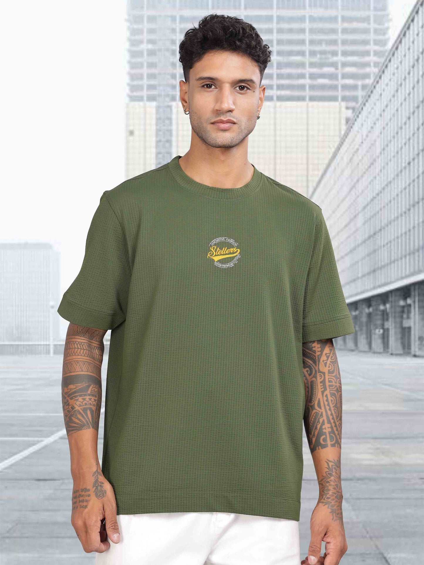 Olive Green Men's Oversize T-Shirt