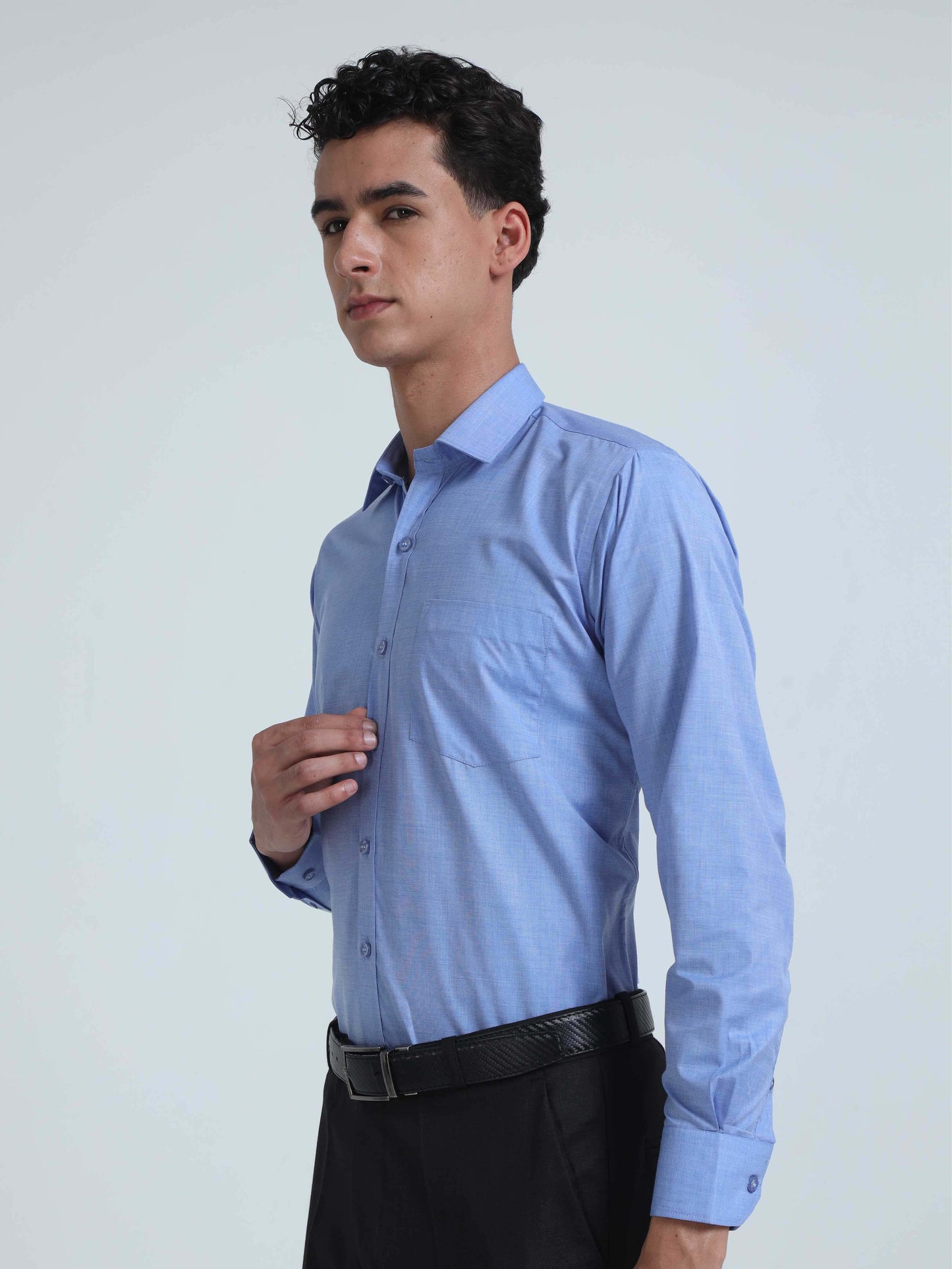 Stellers Office Formal Shirts, Regular-Shirts-Filla Blue